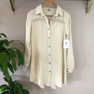 Rusty Oatmeal Shirt Dress